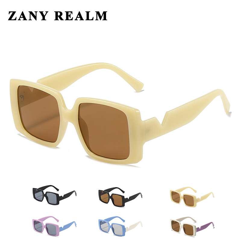 Nuevo elegante más tamaño cuadrado caja Chanel estilo gafas de sol transfronterizo europeo y americano mandarín pato pierna contraste color gafas de sol fabricante