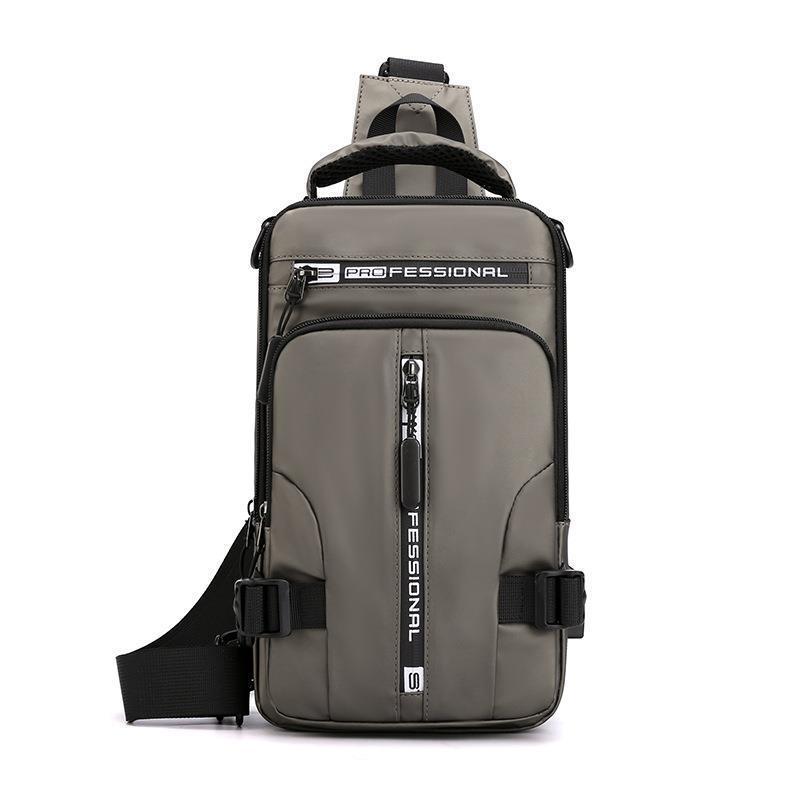 クロスボーダー専用新型メンズ多機能チェストバッグファッションカジュアルシングルショルダーバッグ防水宇宙布リュックサック|undefined