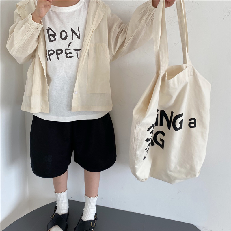 GL-KIDS 한국어 버전의 새로운 여름 어린이 편지 인쇄 경량 후드 자외선 차단 의류 남성용 및 여성용 에어컨 가디건