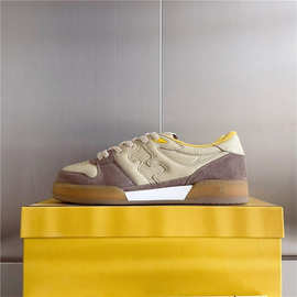 顶版欧洲站男鞋休闲鞋头层牛皮奢侈品大牌情侣款小白鞋女明星同款