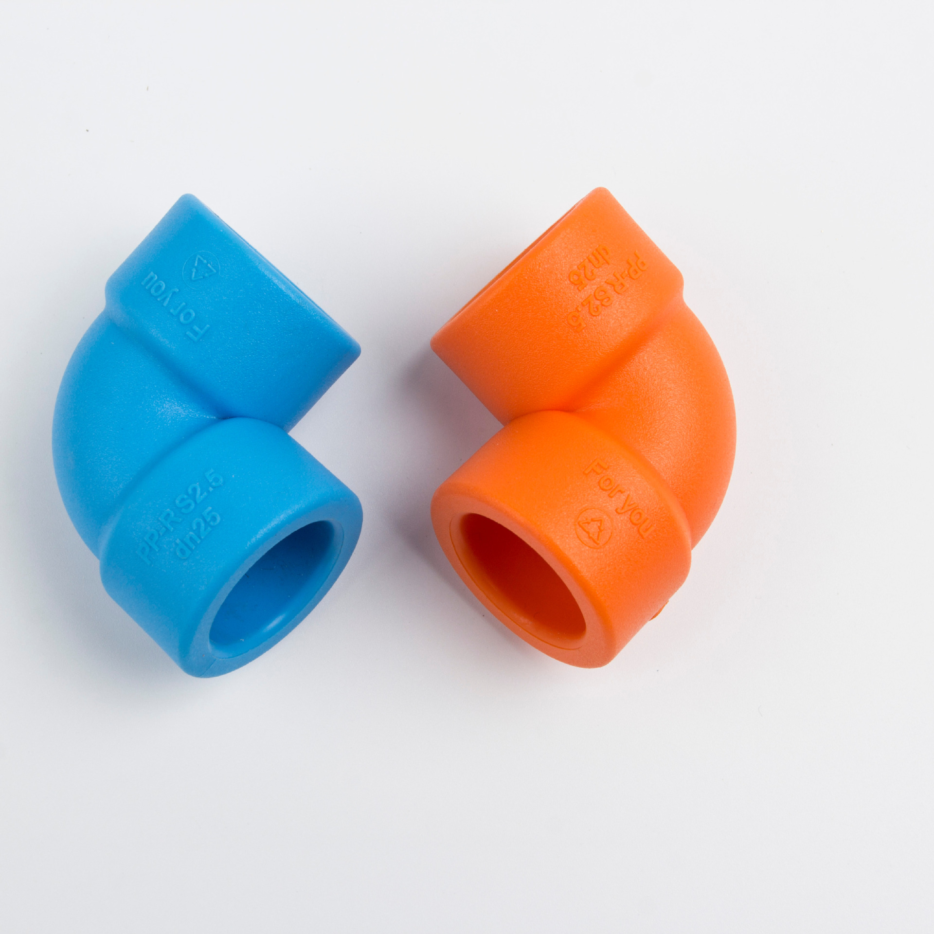 洛森精品管业 PPR管件 L25弯头 橙色 蓝色ppr弯头PP-R配件