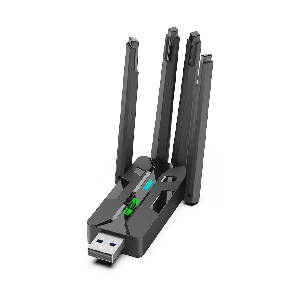 WiFi6 wireless network card USB Bluetooth adapter 5.4 driver-free desktop computer 5G dual-band network reception