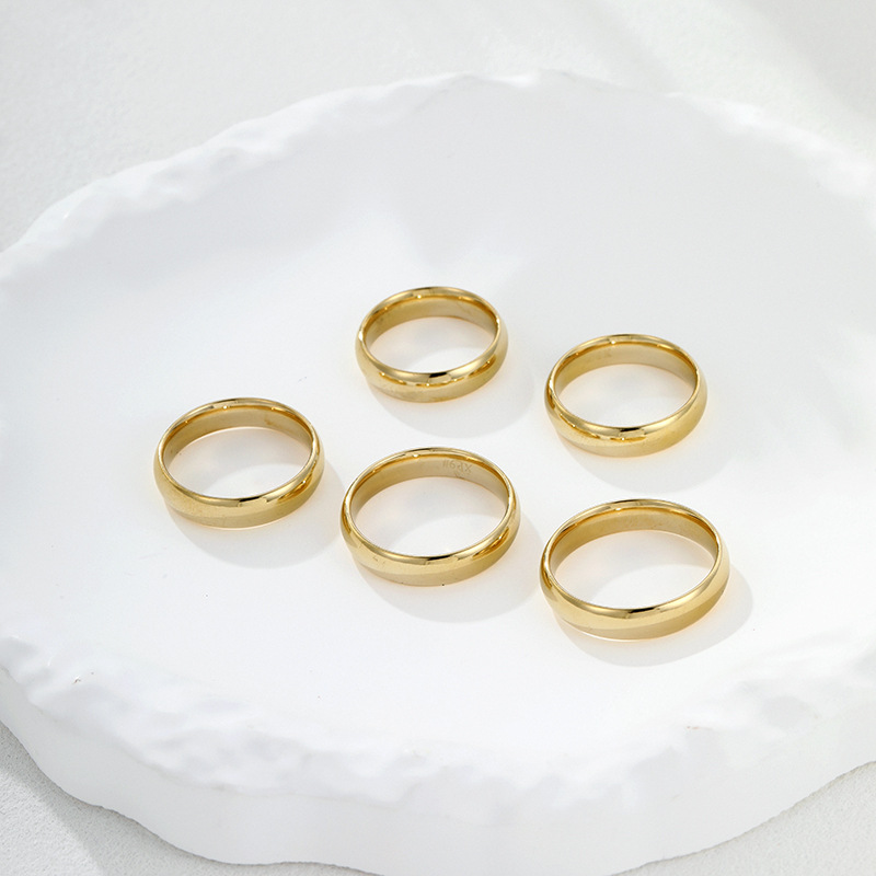 Anillo Sencillo de Acero Inoxidable Xuping, Nuevo y Moderno, con Superficie Lisa, Estilo Europeo y Americano, Anillo de Lujo Ligero para Uso Diario, Venta al Por Mayor image 9