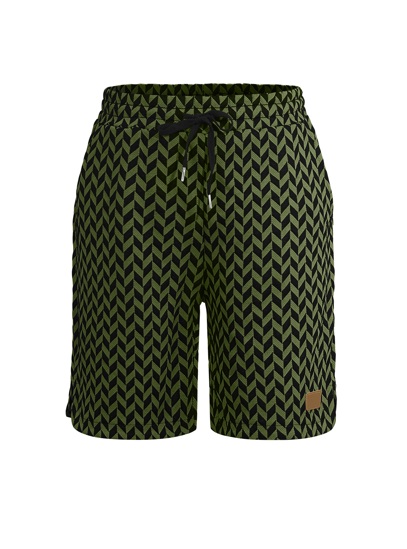 Estación independiente transfronteriza hombre Jacquard estampado de cintura media TK deportivo casual suelto respirable elástico cinco pantalones cortos