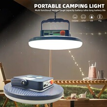 亚马逊跨境露营灯持久续航充电地摊灯飞碟灯便携式可磁吸悬挂户外