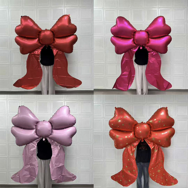 big matte balloon with bow
