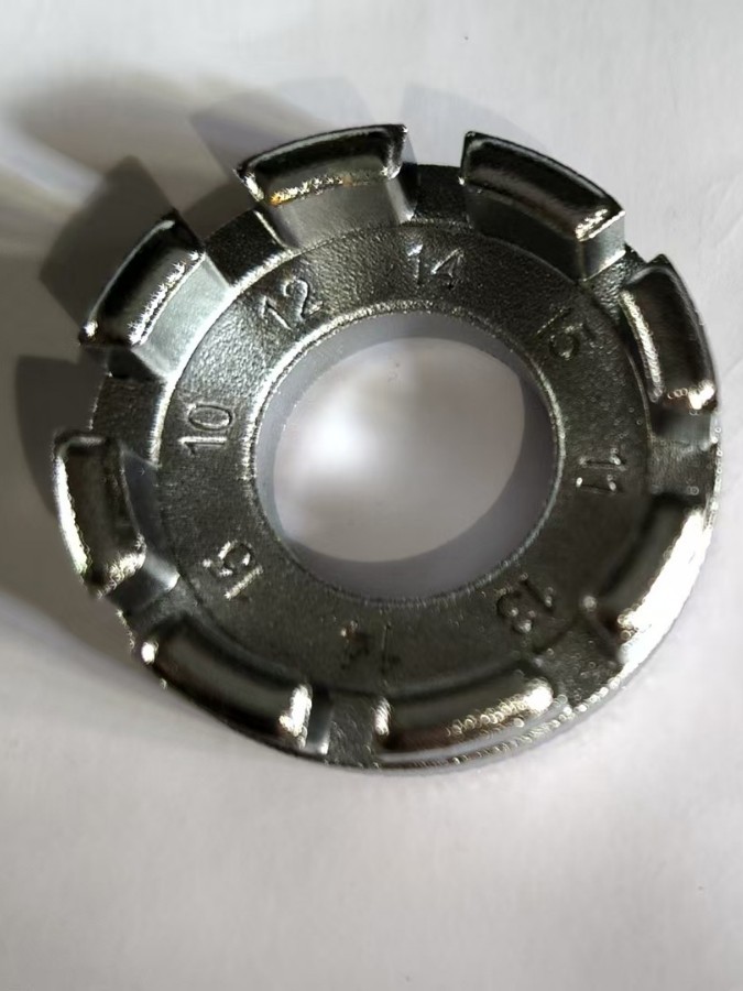 Llave de bicicletas de radio, herramienta de ajuste de anillo de carretera de bicicleta de montaña, 8 puertos, llave de alambre de acero multipuerto, reparación de anillo de acero