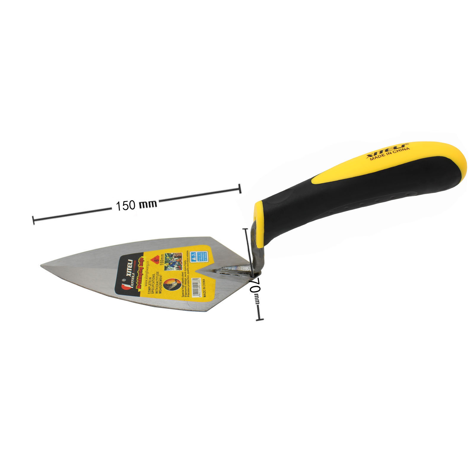 Herramientas directas de fábrica melocotón cuchillo de colocación de ladrillo al por mayor soporte de paleta cuchillo de azulejo de cabeza redonda puntiaguda ovalada