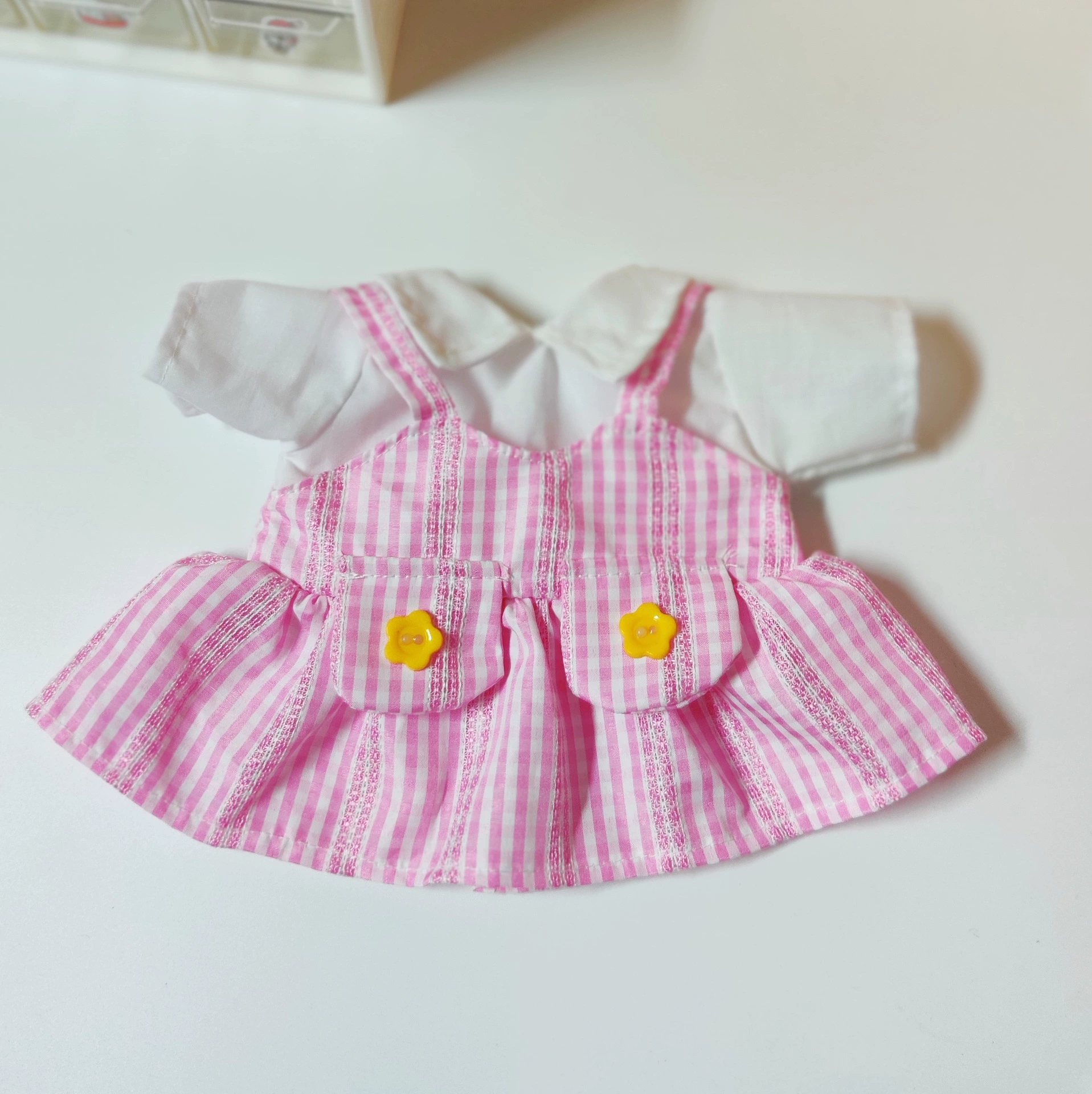 Кукла, платье, юбка, 30 см, с маленькими мишками, детская одежда