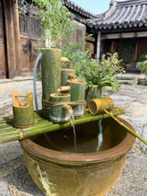 竹子流水器陶瓷鱼缸圆缸循环水流水摆件轮加湿增氧净化过滤器其他
