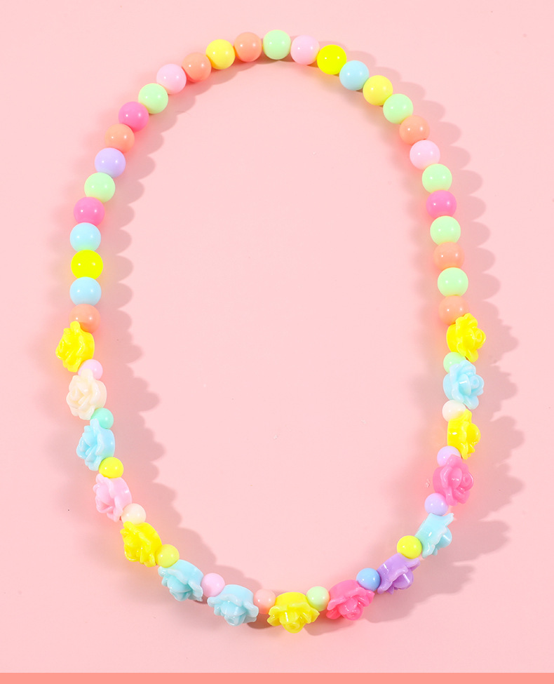 Cute Flower Arylic Girlu0027S Bracelets Necklace