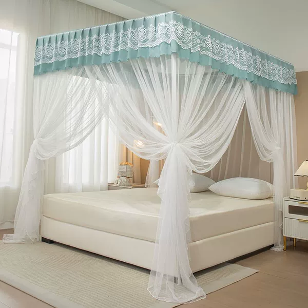 Mist blue (dust-proof top + bracket + mosquito net)