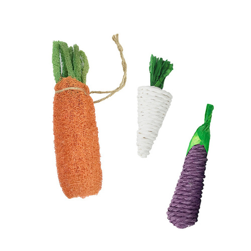 Hamster toy rabbit chew toy, hamster grinding, grinding carrot, parrot biting, grass woven radish