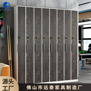 Customized Billiard Hall and Billiard Room Supplies, Billiard Cue Storage Cabinets, Display Cabinets, Member Cue Cabinets with Combination Locks for Cross-Border Use