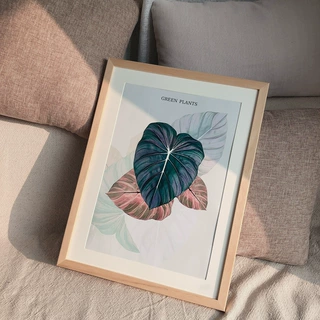 实木简约Y家同款北欧风照片画框相框海报展示框装裱挂画摆件定制