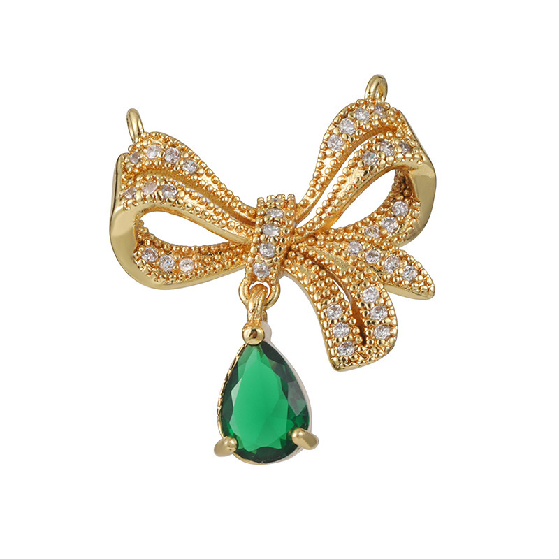 Joyas transfronterizas colgante de rubí esmeralda ligero de lujo accesorios de acero de titanio collar no decolor cadena clavícula