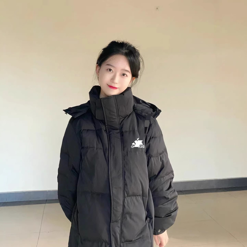 2024Ssad*D*Sas Winter New Hooded Long down Jacket, Filled with 90% down Inside
