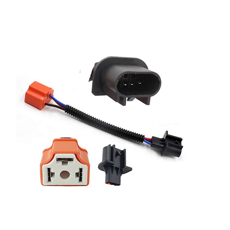 Harley Wrangler H13 adaptador de cable accesorios de la modificación del coche H4 a H13LED faro coche portalámparas cable