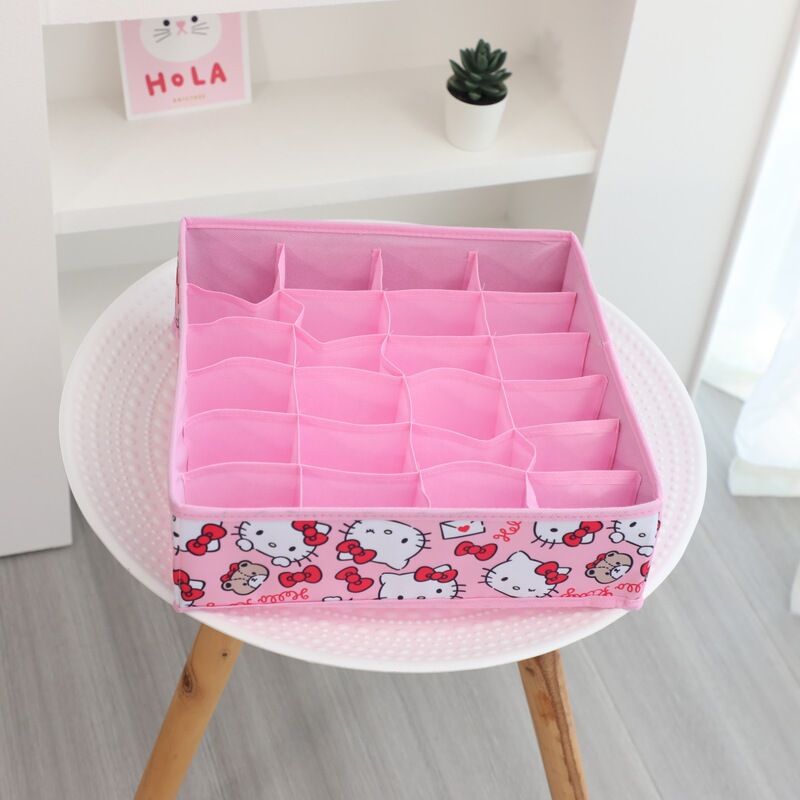 少女心クロミプリント下着靴下分類収納ケース漫画布芸防掻花アクセサリー分類整理|undefined