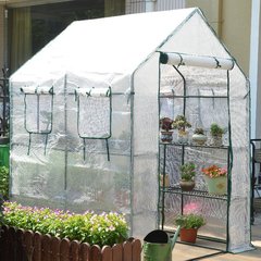 メーカー直売入式暖房温室防寒防雨温棚ベランダ温室双格花房