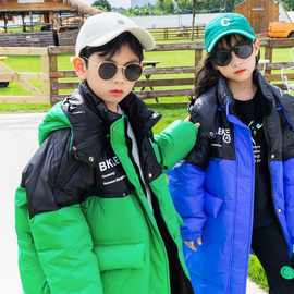 儿童羽绒服女童男童中长款中大童过膝韩版冬季外套2025新款亲子