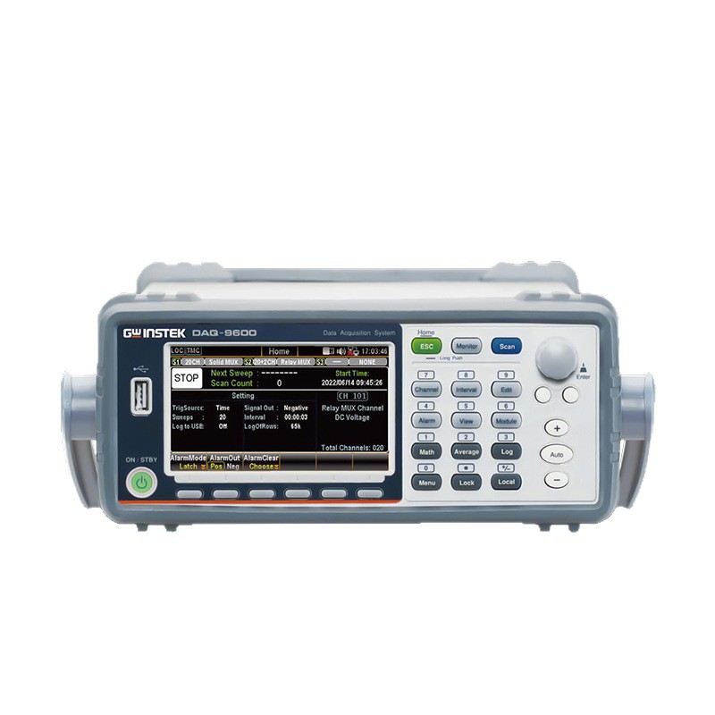 ��γGWINSTEK ���ݲɼ���DAQ-9600+ģ���ͨ��Ѳ���¼��