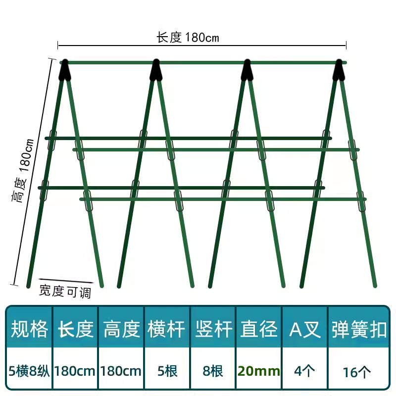 Marco de enredadera de pepino, estante de verduras de frijoles, caja de plantación de tomate, marco de enredadera, poste de soporte fijo, estante de jardinería