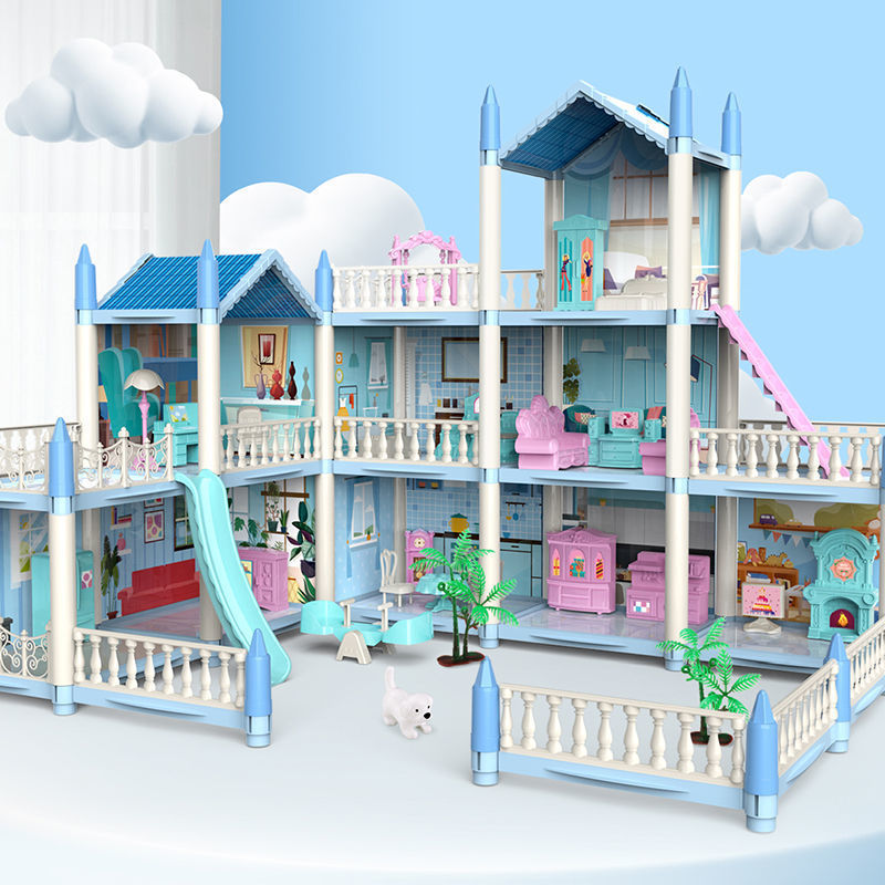 女童玩具7-8岁儿童玩具过家家房子拼装别墅DIY动手女孩生日礼物
