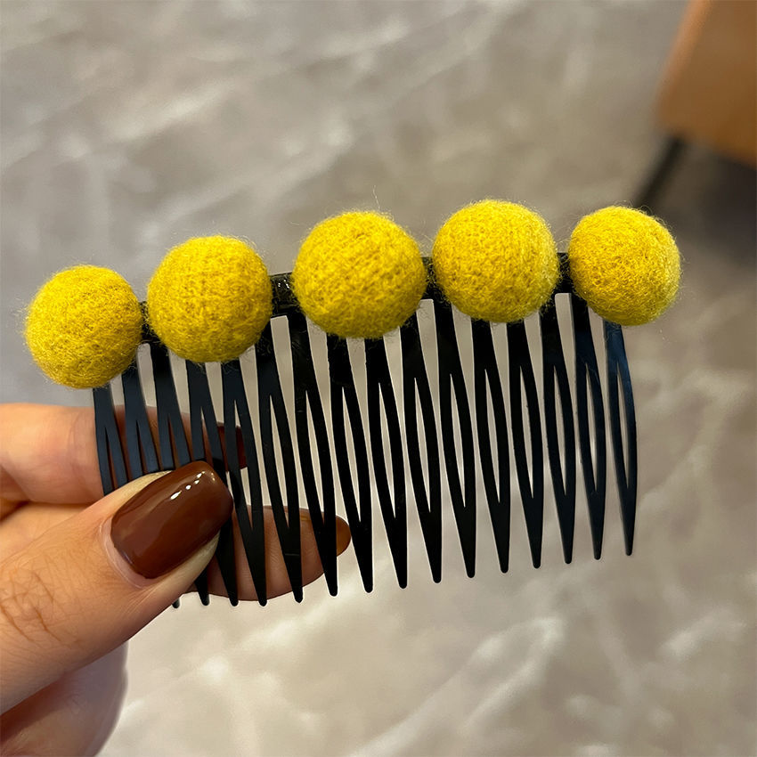 Estilo coreano peine de pelo insertar peine horquilla al por mayor cabeza trasera horquilla rota acabado artefacto flequillos horquilla lateral clip femenino