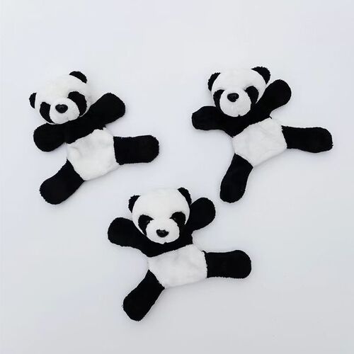 Panda plush fridge magnet cute cartoon plush toy Chengdu tourist souvenir gift mini panda magnetic sticker