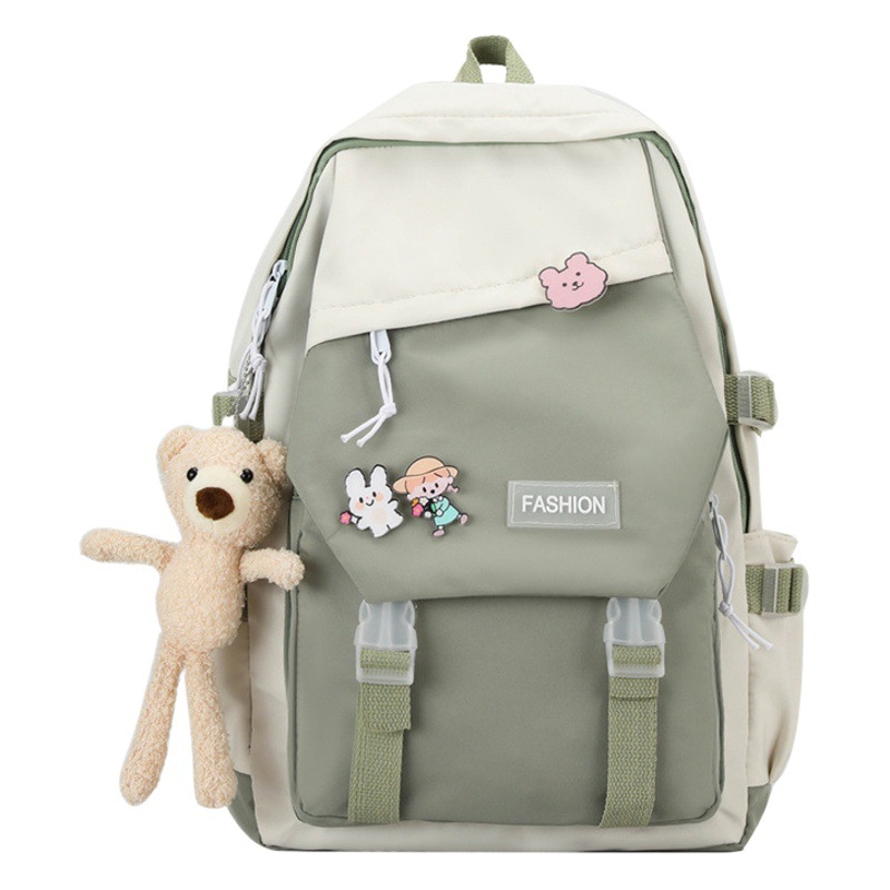 Mochila escolar unisex 2024 – estilo japonés universitario, casual y de gran capacidad