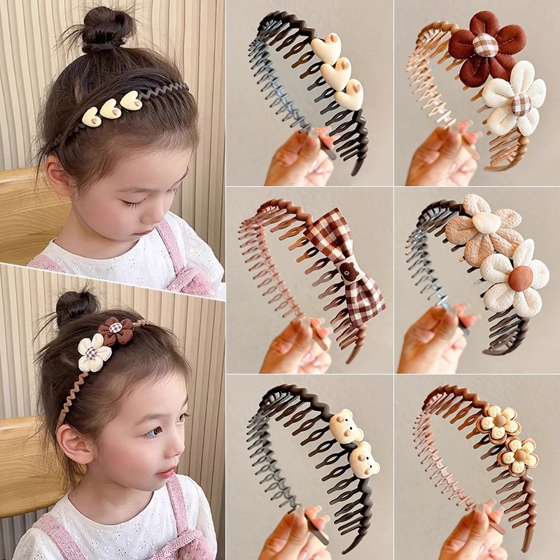 Children's demi-season cute cartoon scalloped non-slip headband