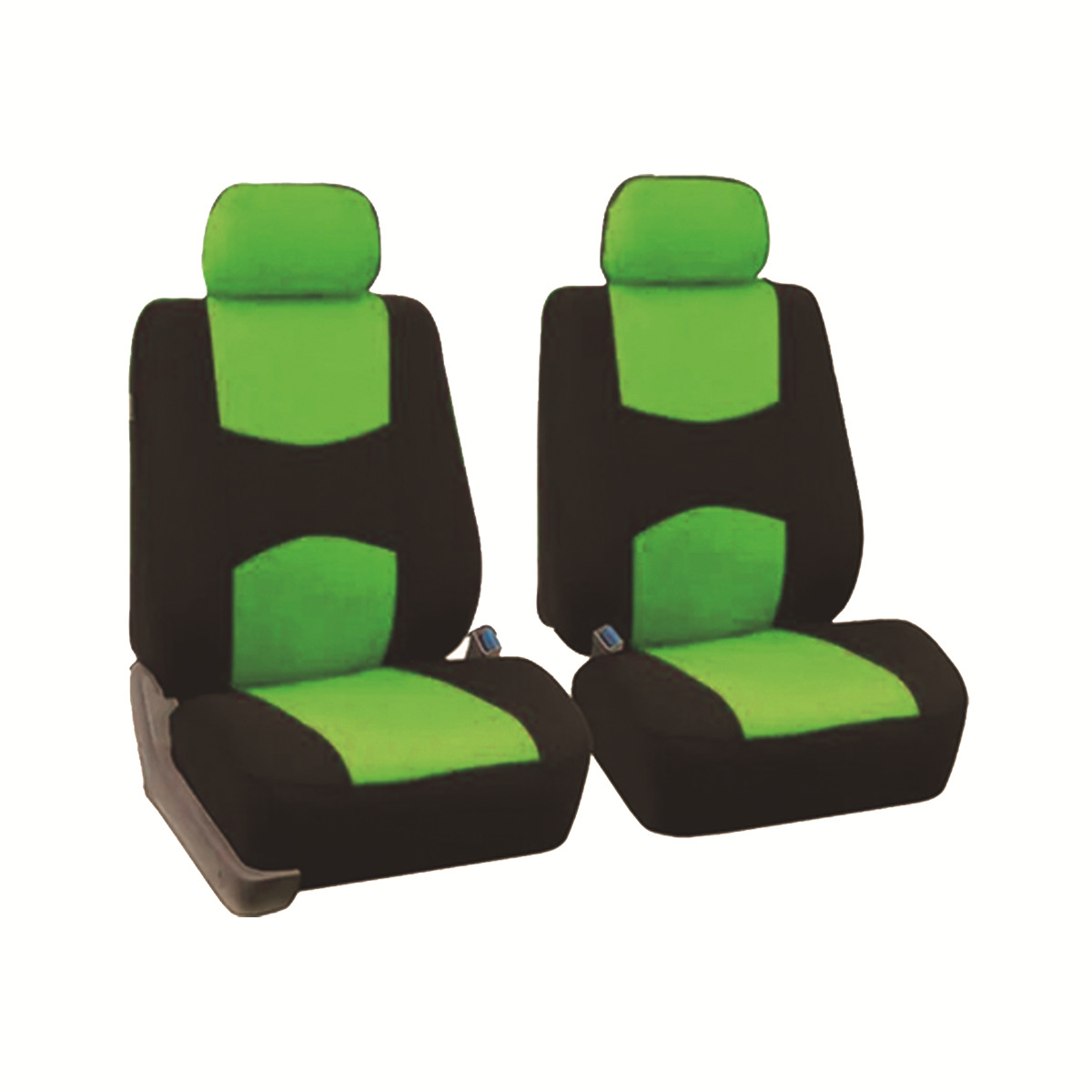 Fundas universales de tela para asientos de coche, superventas transfronterizas, diseño sencillo con bloques de color, fundas de cojín suaves y cómodas al por mayor.