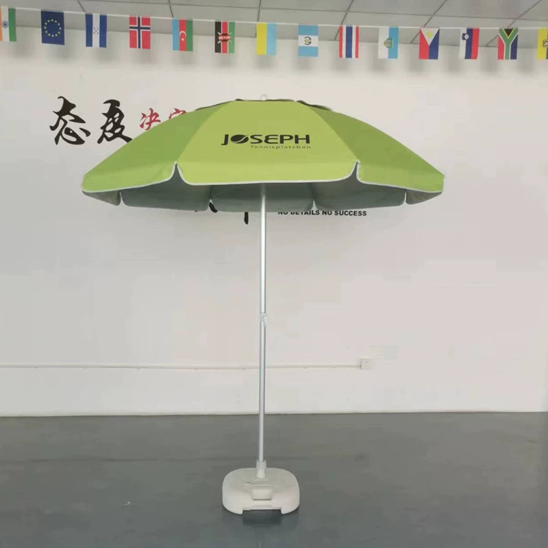 Круглый вентилируемый пляжный зонт с нанесенным логотипом, двухслойный уличный зонт с защитой от УФ-излучения UV50+, специально разработанный для защиты от солнца в сфере внешней торговли.