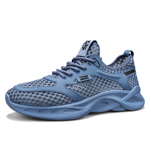 Men's Mesh Shoes 2025 Summer New Breathable Soft Sole Sports Shoes with Holes for Outdoor Trendy Shoes