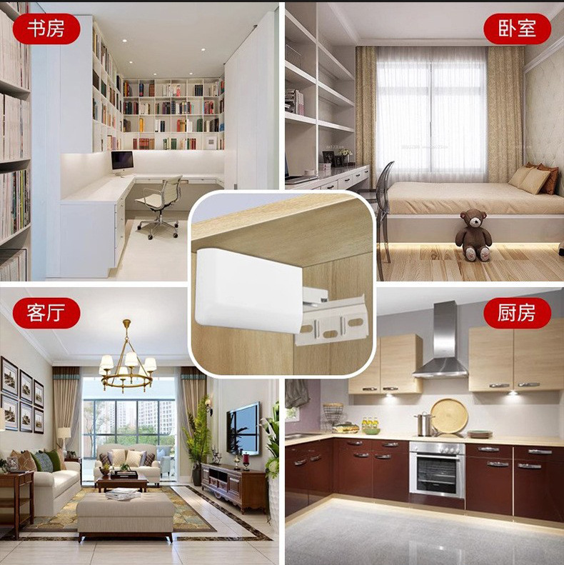 아연 합금 캐비닛 교수형 코드 하드웨어 가구 액세서리 욕실 옷장 반대로 역 고정 하중지지 숨겨진 교수형 코드