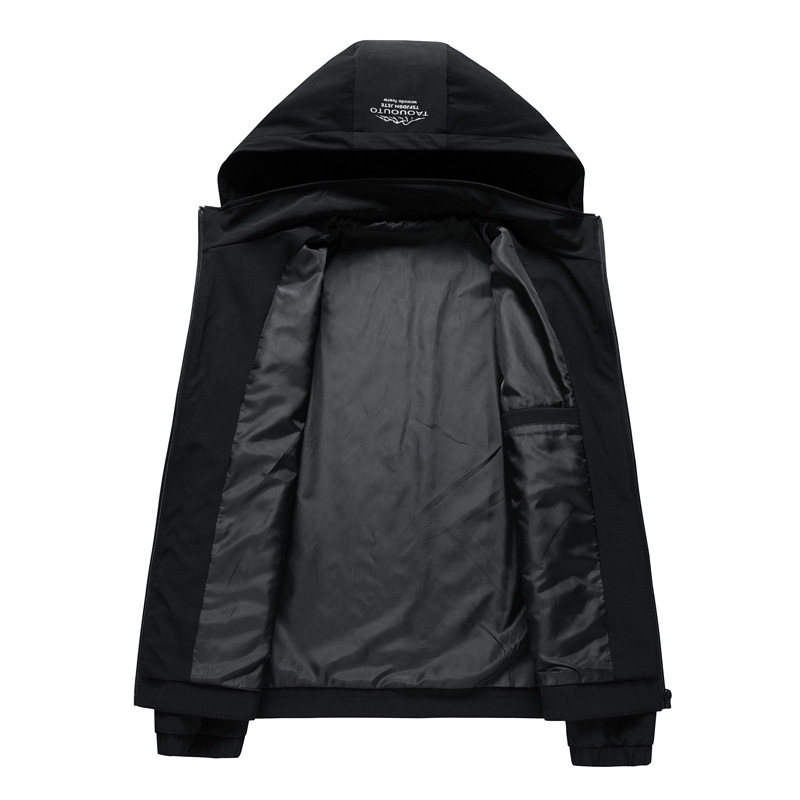 En stock primavera y otoño chaqueta de los hombres casuales suelta más tamaño béisbol chaqueta con capucha hombres