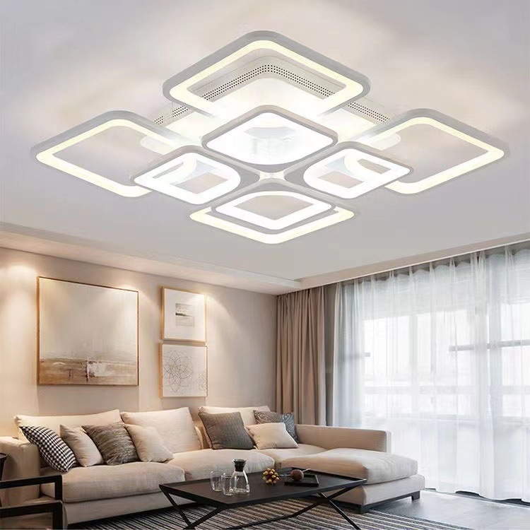 Lámpara de techo atmosférica acrílico suministro transfronterizo LED rectangular sala de estar lámpara creativa dormitorio comedor lámpara de estudio