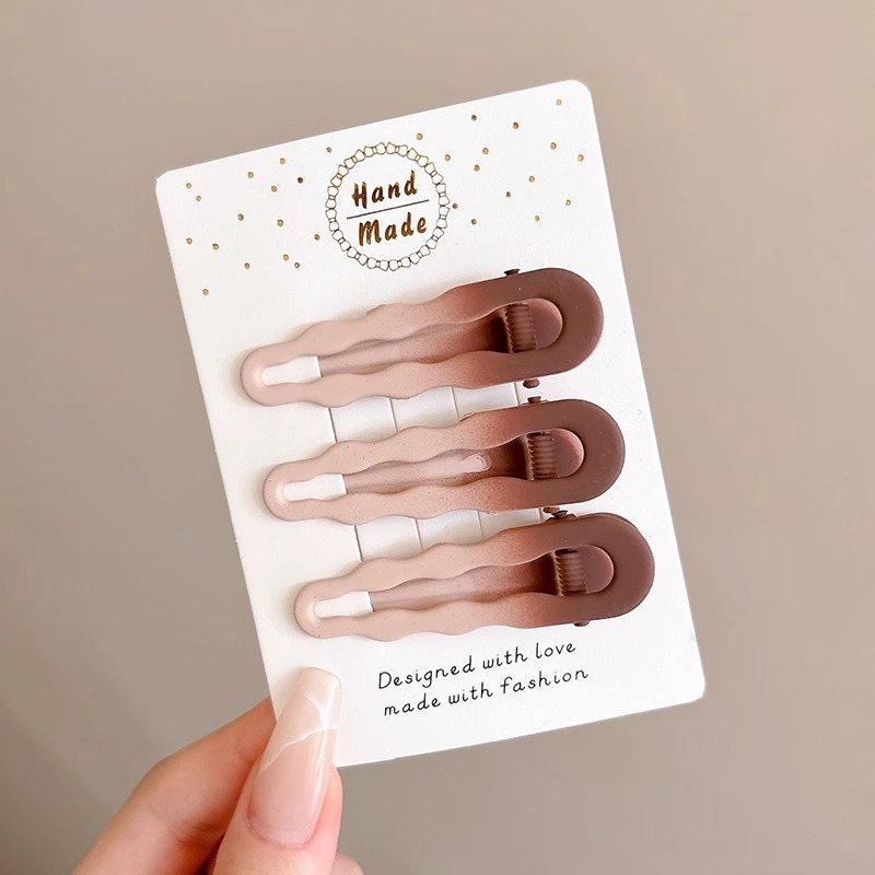 16 # color café gradiente gota de agua ola juego de 3 cm 6