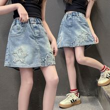 韩版女童牛仔短裤夏季2024新款外穿时尚大童薄款休闲裤裙儿童裤子