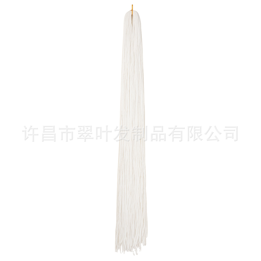 Trenzas de tres hebras ultrafinas de color Hip Hop Personalidad de moda trenzas mecánicas Zizi Box Braids