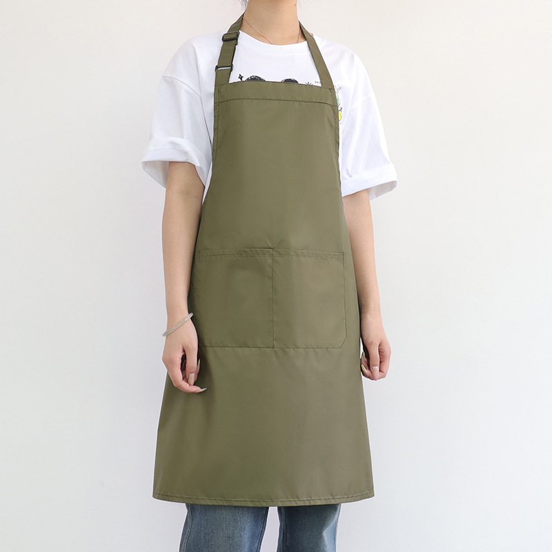 Nuevo delantal impermeable transfronterizo logotipo personalizado ajustable cocina doméstica lavaplatos panadería delantal de ropa de trabajo