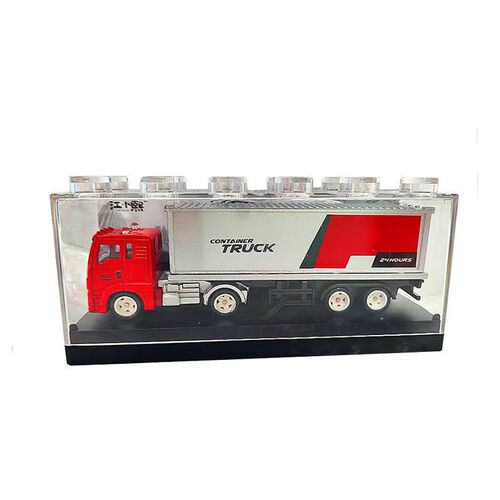 Jiang Xiaoxi alloy big truck children's toy semi-trailer transport truck boy simulation container model train batch