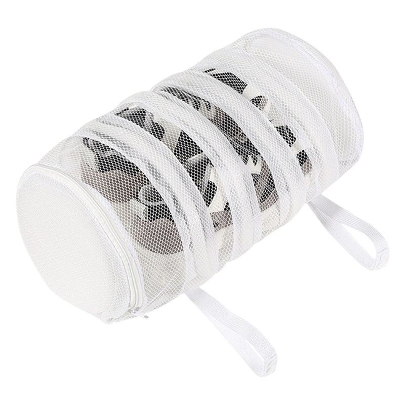 Lavadora bolsa de lavado de zapatos hogar perezoso anti-deformación cubierta del zapato bolsa de malla zapatos bolsa de Lavado especial se puede colgar bolsa de zapatos de secado