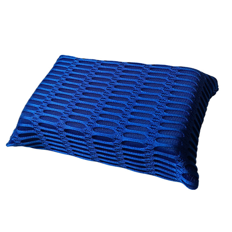 로얄 블루 긴 눈 메쉬 스펀지 블록