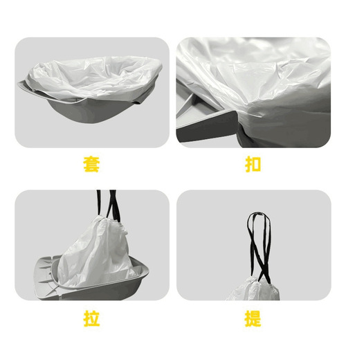 petree automatic cat litter box second generation drawstring garbage bag poop collection storage bag poop bag