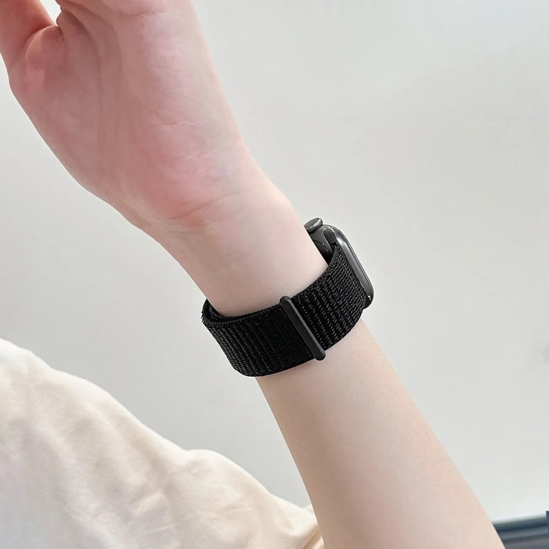 ins は iwatch ナイロンループマジックストラップ S10 Apple s9 ウォッチ SE スポーツ 8/7/男性と女性のリストバンドに適しています。|undefined