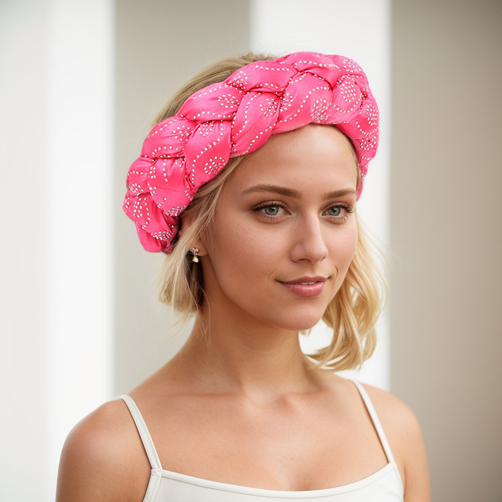 Cappello musulmano Color Ding fascia per capelli multicolore hot drill nuova treccia per capelli fascia per capelli_voghion.com