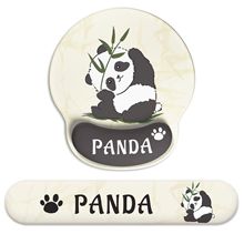 熊猫托硅胶护腕鼠标垫手腕女加厚防滑记忆棉办公室桌面垫键盘手托