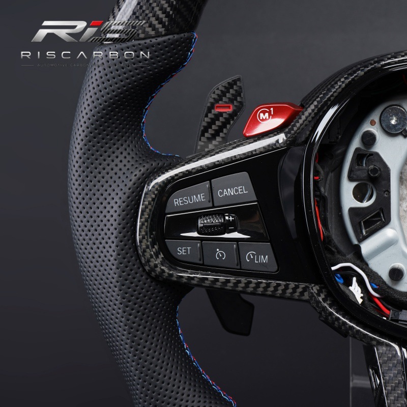 Suitable for Bmw Cs Carbon Fiber Led Heated Steering Wheel 3 Series 5 Series X3X5G20G30G05G01G22G11G02